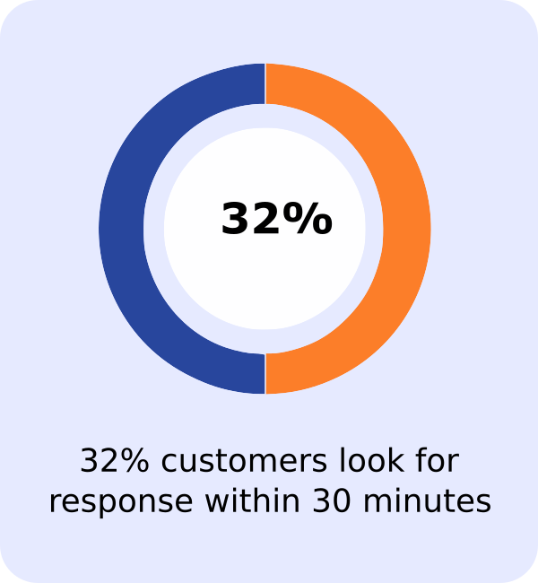 Customer expectations from using Artificial Intelligence to provide speed of response